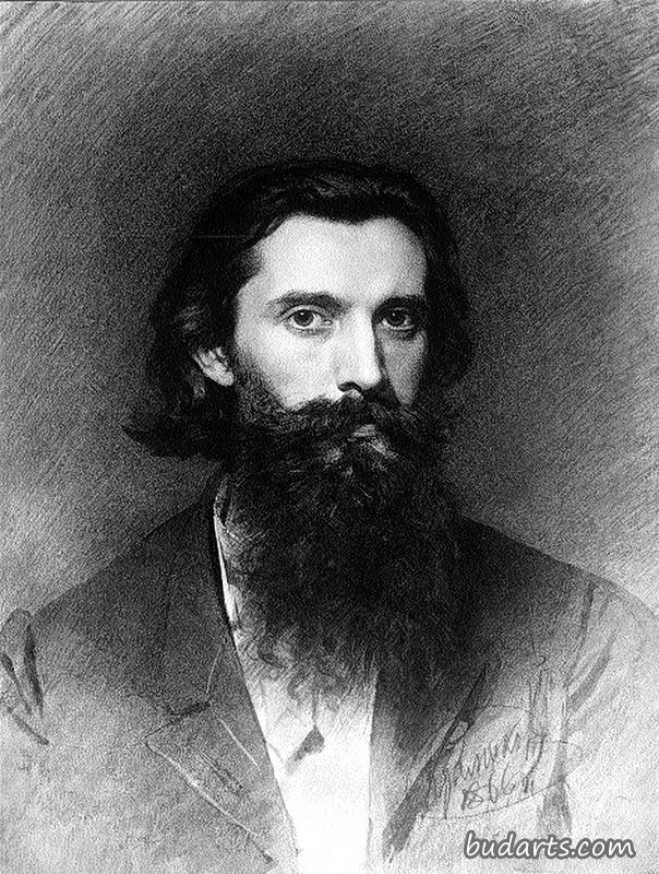 画家尼古拉·德米特里耶夫·奥伦博斯基肖像
