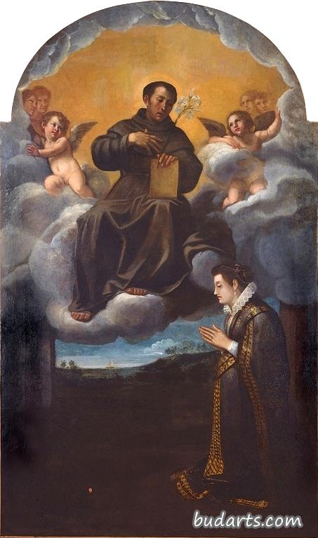 帕多瓦的圣安东尼出现在西奥多拉·帕塞里·格里齐面前