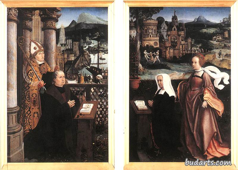 圣尼古拉斯的捐赠者和圣戈德丽娜的妻子