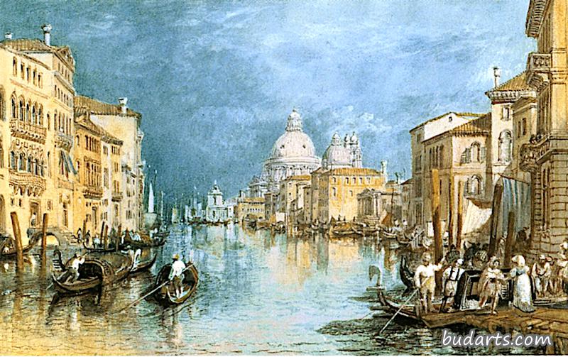 大运河，敬礼，威尼斯
