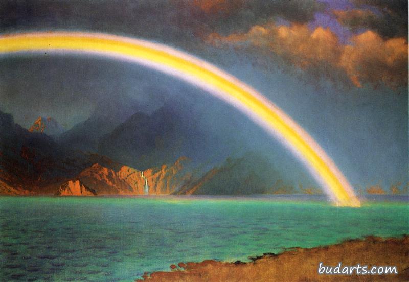 怀俄明州珍妮湖彩虹