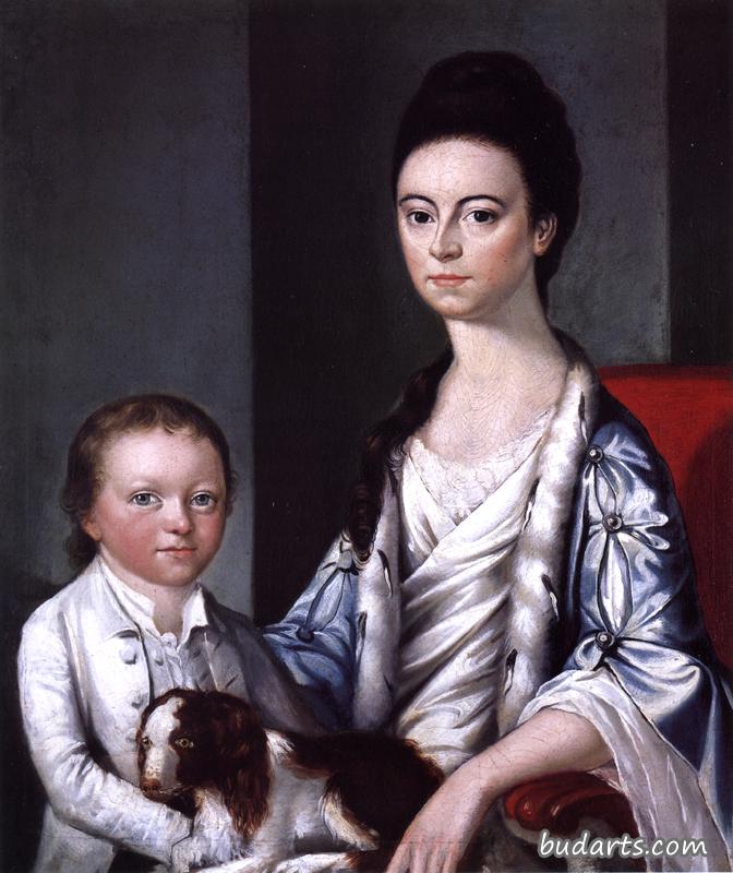 克里斯蒂安·斯泰尔·班尼斯特和她的儿子约翰