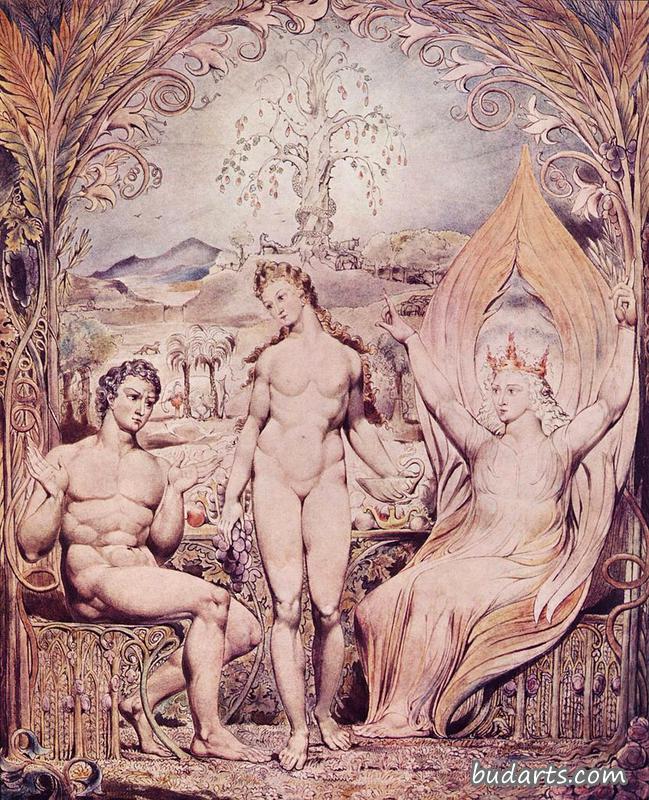 大天使拉斐尔与亚当和夏娃