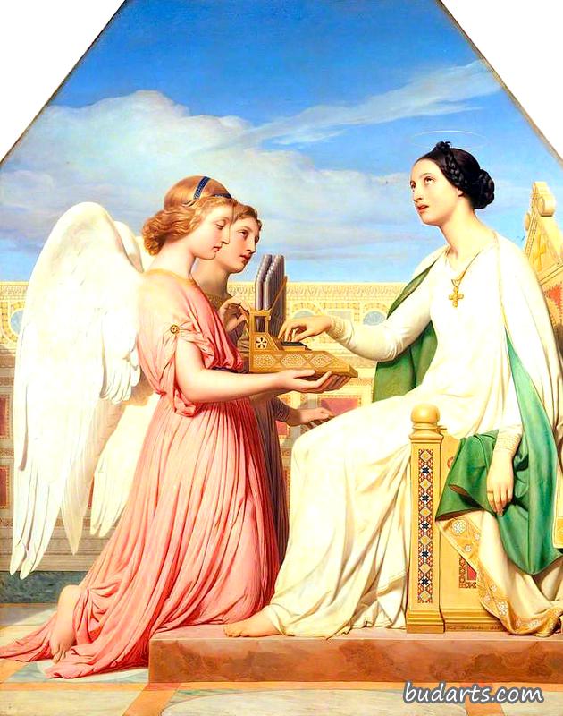 圣塞西莉亚和天使