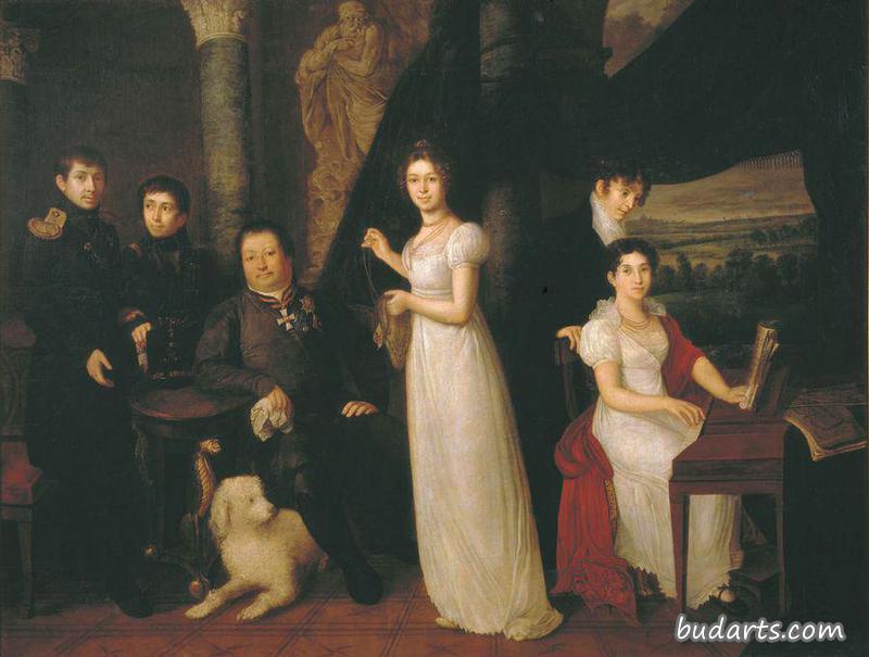 莫尔科夫伯爵和他的家人