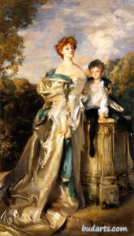 沃里克伯爵夫人和她的儿子
