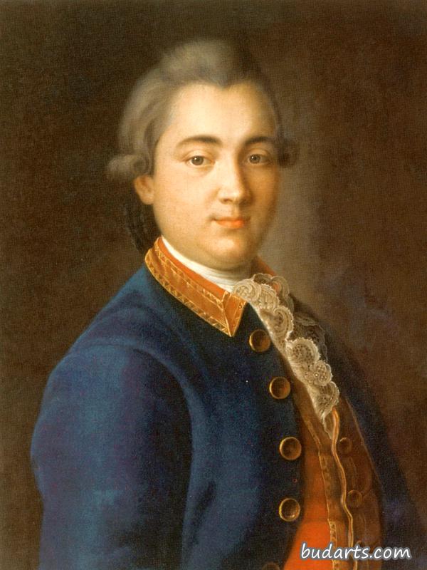 身着骑兵制服的鲍里斯·弗拉基米罗维奇·谢列梅捷夫肖像