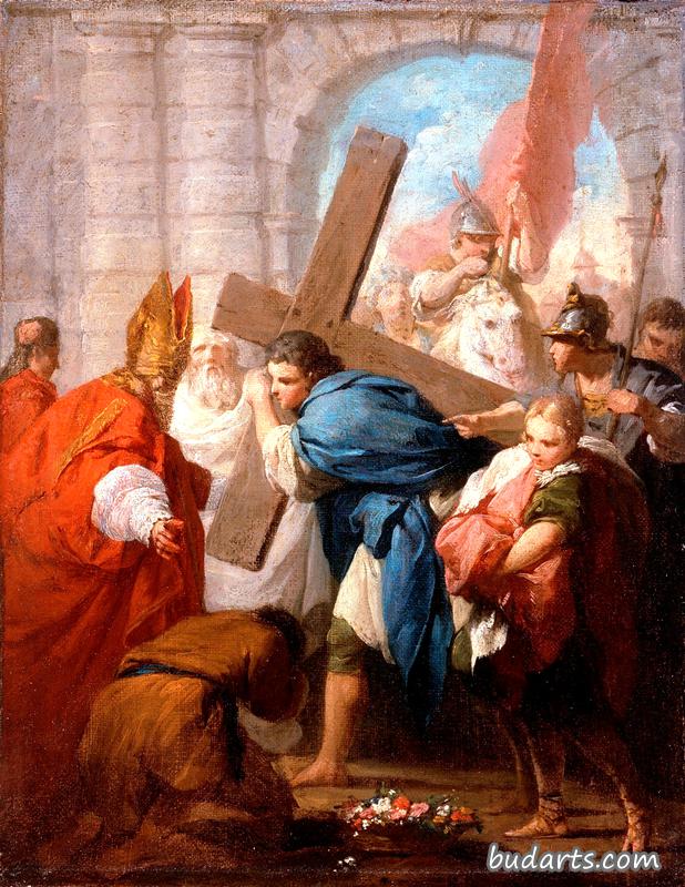 赫拉克利乌斯背着十字架
