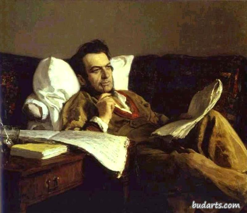 作曲家米哈伊尔格林卡的肖像