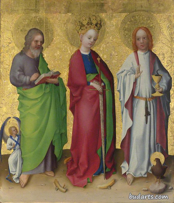 圣徒马太，亚历山大的凯瑟琳和传福音的约翰