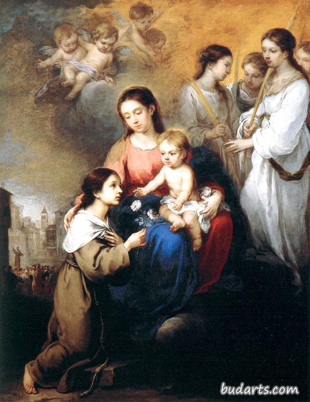 圣母子与维泰博的圣罗莎