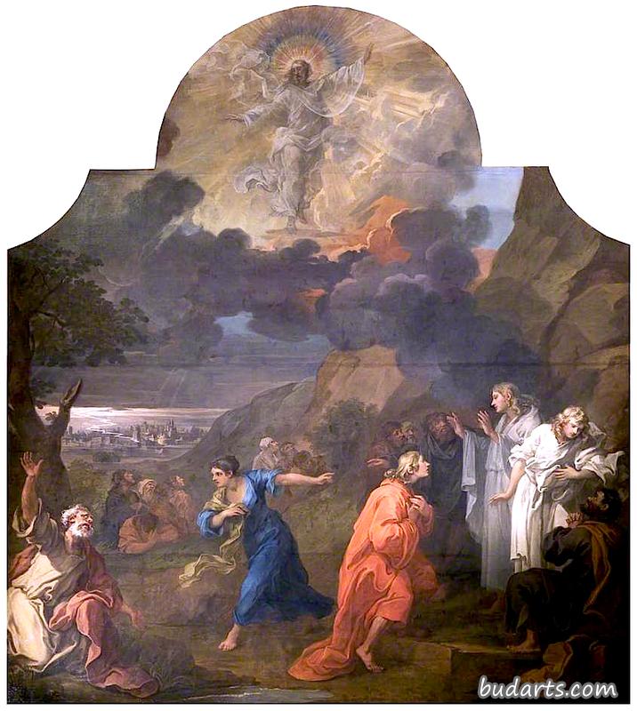 圣玛丽·雷德克里夫的祭坛画：升天（三联画，中幅）
