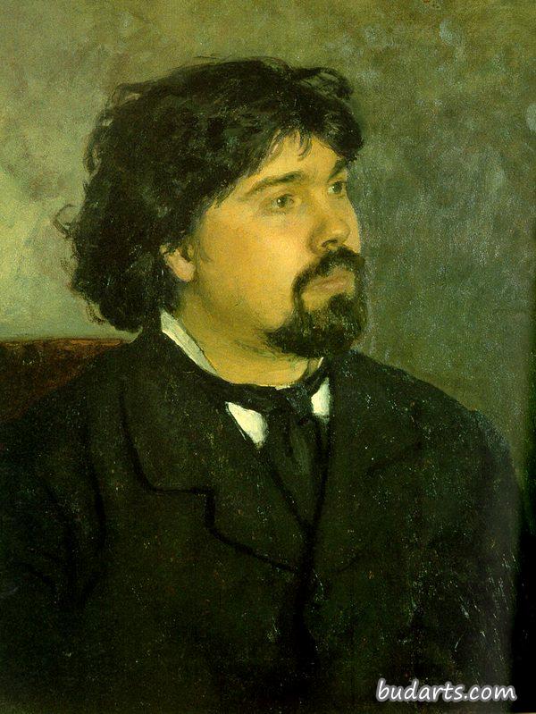 艺术家瓦西里·苏里科夫的肖像