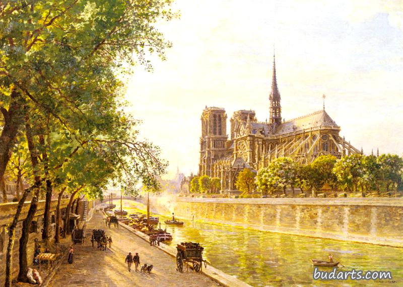 城市之城与圣母大教堂，巴黎如同蒙特贝洛码头