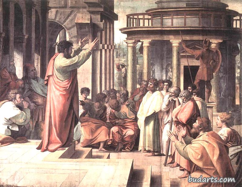 圣保罗在雅典传教