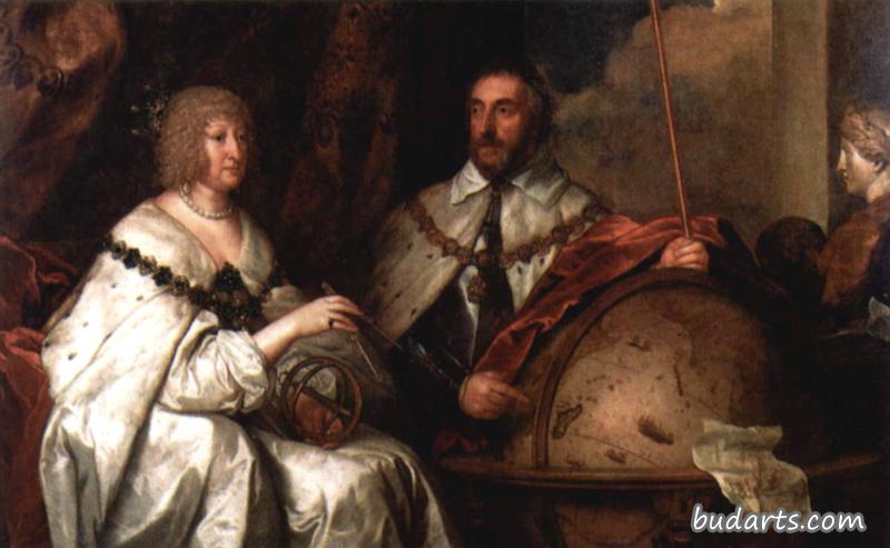 托马斯霍华德，诺福克公爵和他的妻子阿拉希塔尔伯特