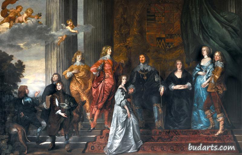 菲利普·赫伯特，彭布罗克第四伯爵，和他的家人