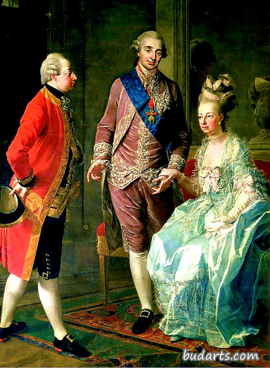 玛丽·安托瓦内特和她的丈夫和兄弟