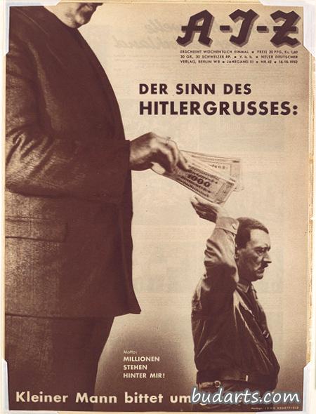 希特勒问候的意义：小个子男人要大礼物，座右铭：百万人站在我身后！