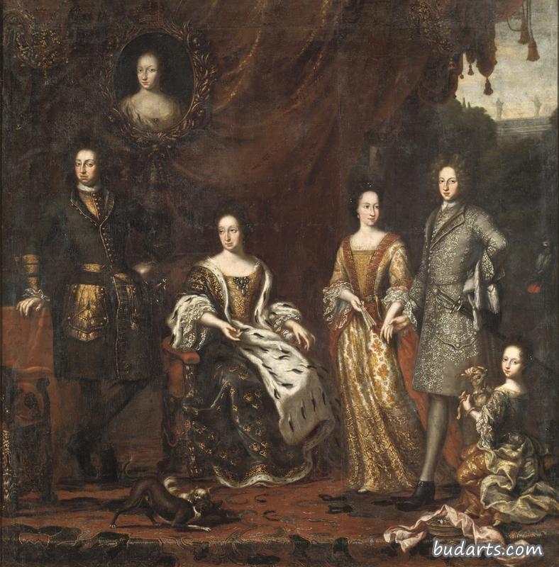 卡尔十一世国王和他的家人
