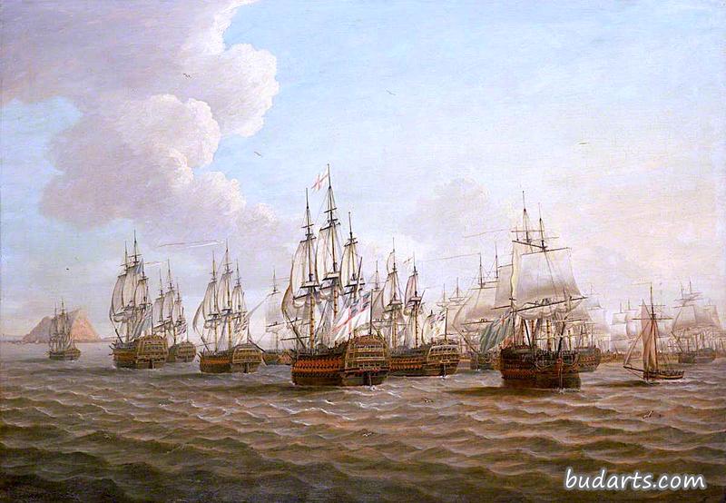 1780年1月16日，罗德尼的舰队在月光之战后领奖