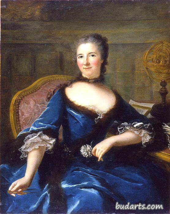 艾米莉·勒·托内里尔·德·布雷泰伊侯爵夫人肖像