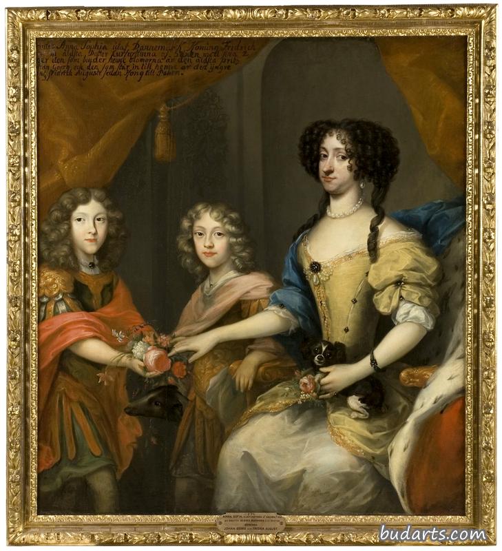 安娜·索菲亚，丹麦公主，萨克森的女主人，和她的儿子们