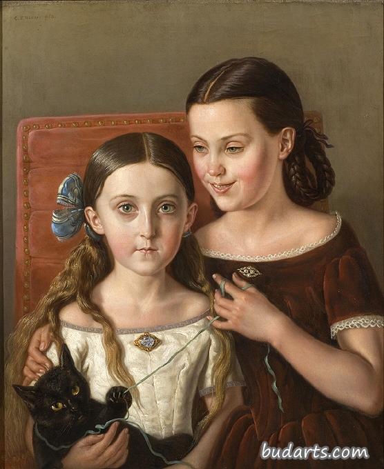 西格丽德和安娜·马泽的肖像