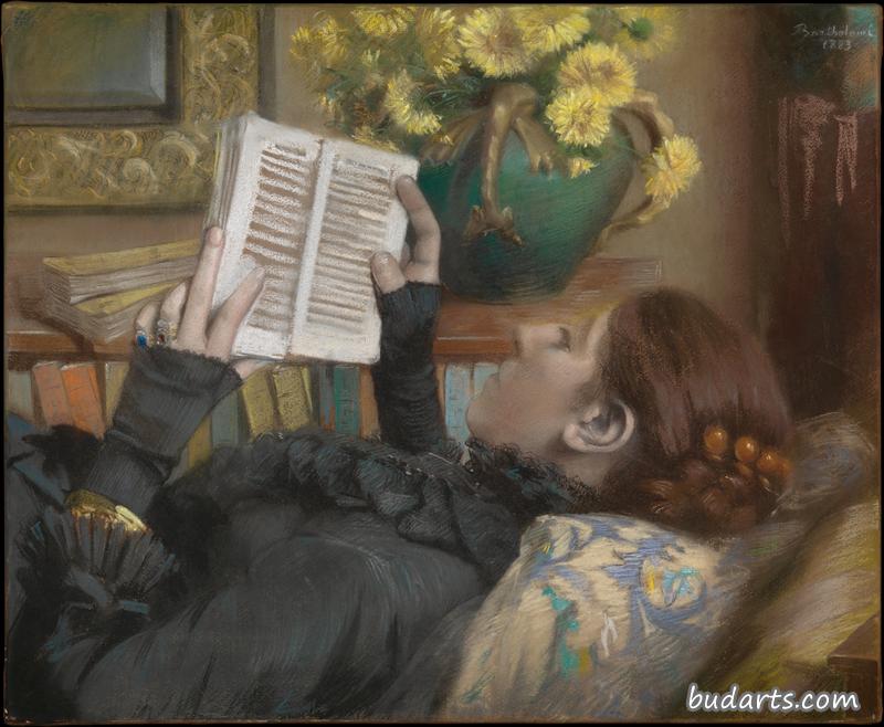 艺术家的妻子在阅读