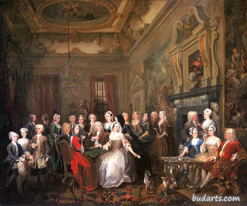 万斯特德大会：理查德·查尔德爵士、卡斯特莱曼子爵的家人和朋友