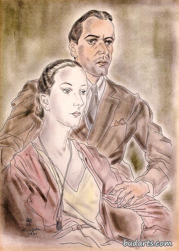 阿尔弗雷德·伦特和林恩·方丹的肖像