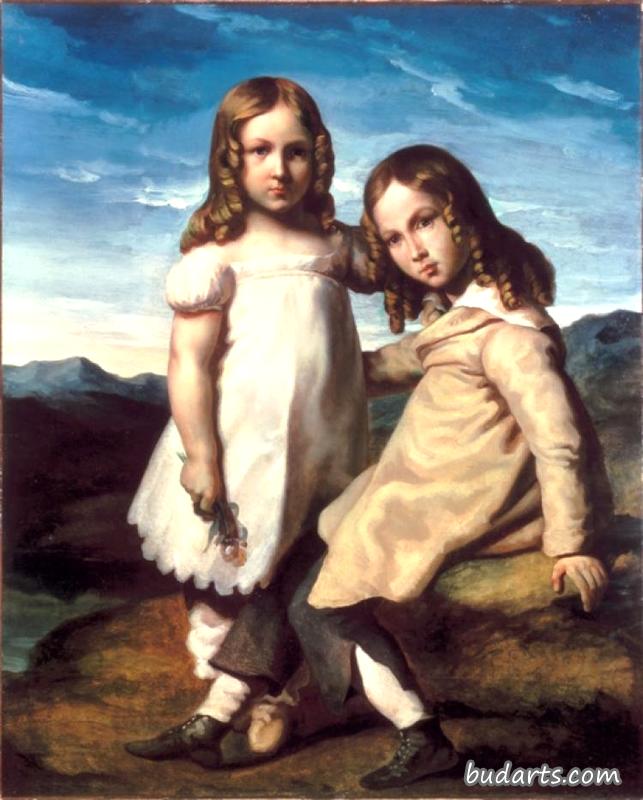 阿尔弗雷德与伊丽莎白的肖像