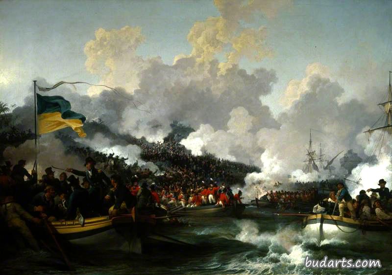 1801年3月8日英国军队在阿布基尔登陆