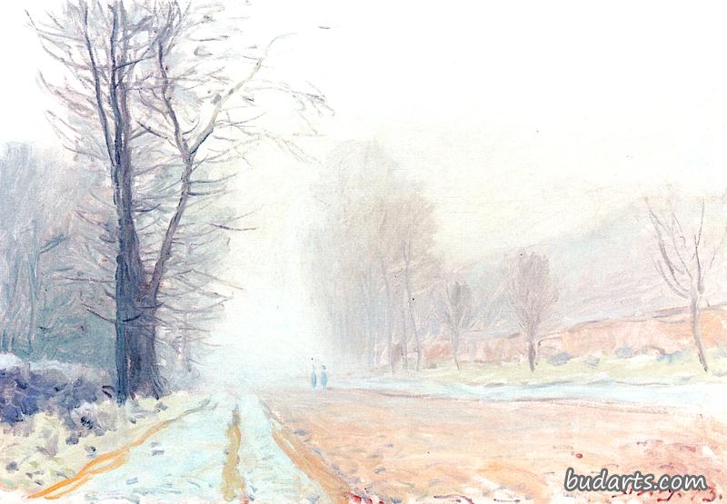Road at Louveciennes in the Morning