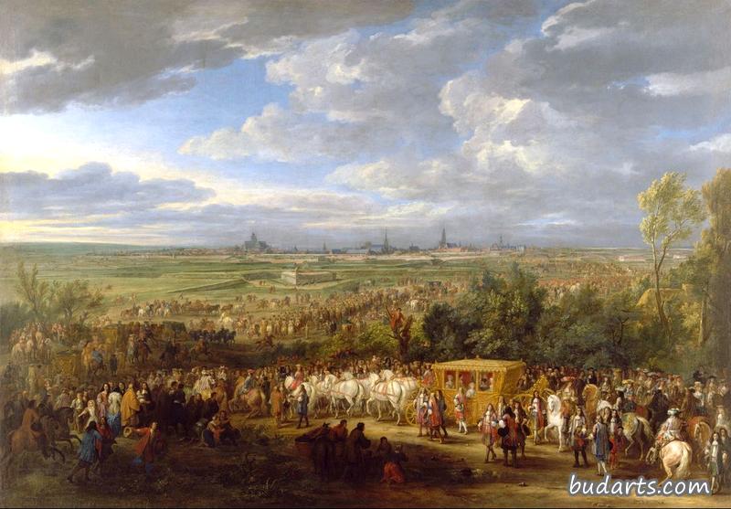 1667年7月30日国王路易十四和王后玛丽亚·特蕾莎在阿拉斯登基