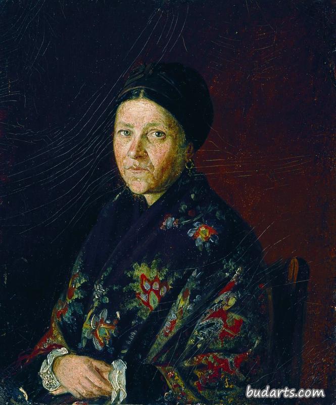 艺术家阿姨博查洛娃的肖像