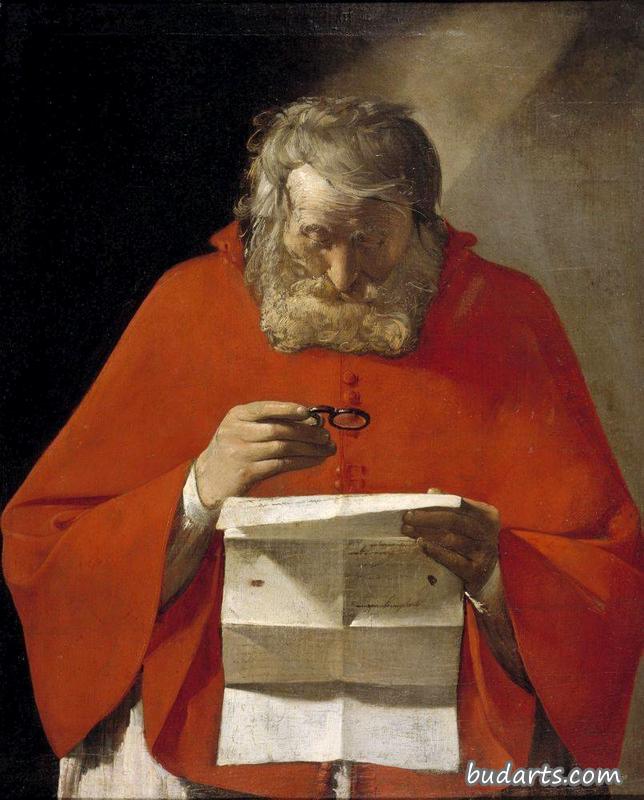 圣哲罗姆在读一封信