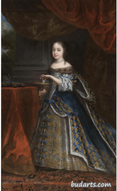 一位年轻的皇家夫人的画像