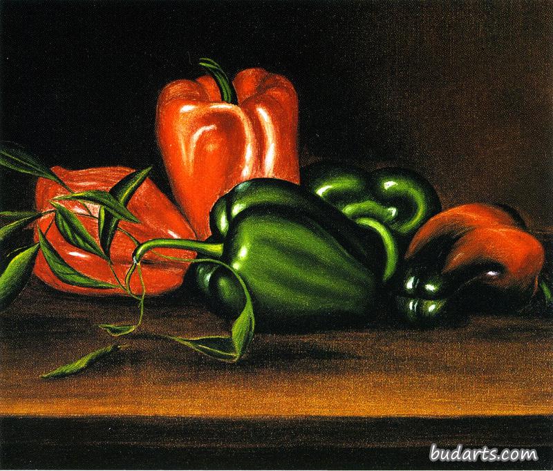 红椒和青椒