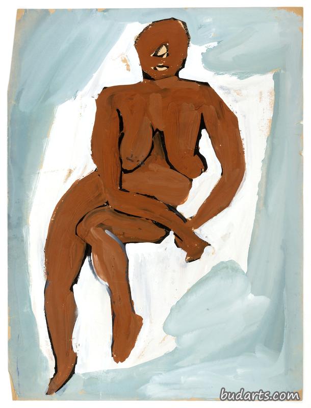 坐着的女性裸体