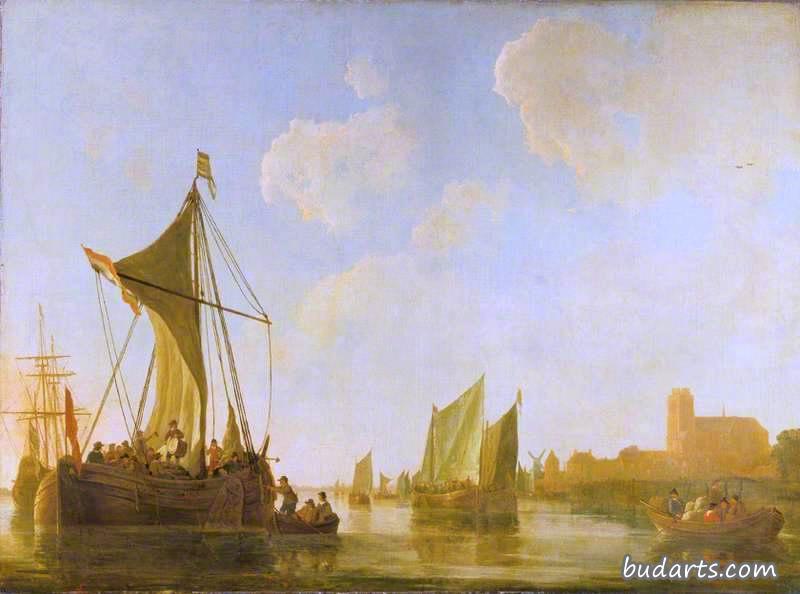 Passage Boat on the Maas
