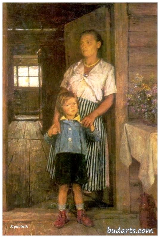 艺术家的妻子和儿子的肖像