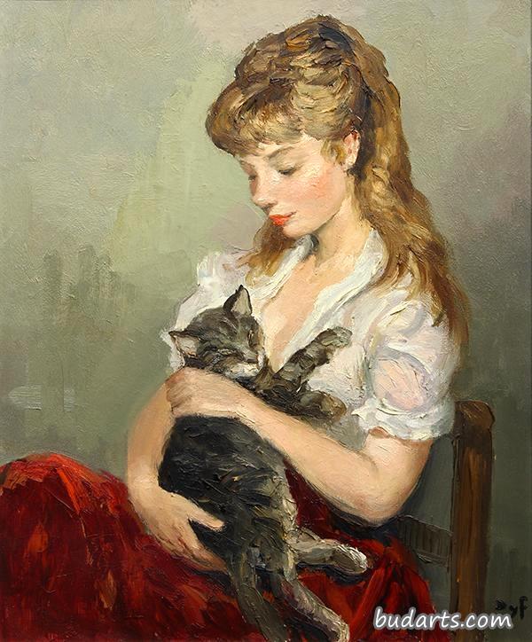 克劳丁和她的猫