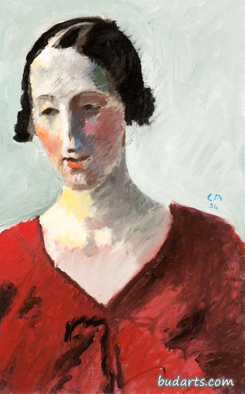 瑞士画家苏珊娜·施沃布的画像