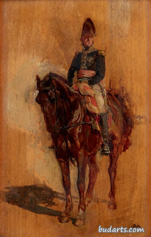 骑马士兵的画像