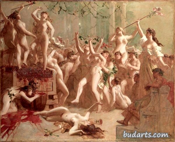 梅萨琳娜在克劳迪斯宫为纪念她的情人西莉亚斯而举行的丰收宴会