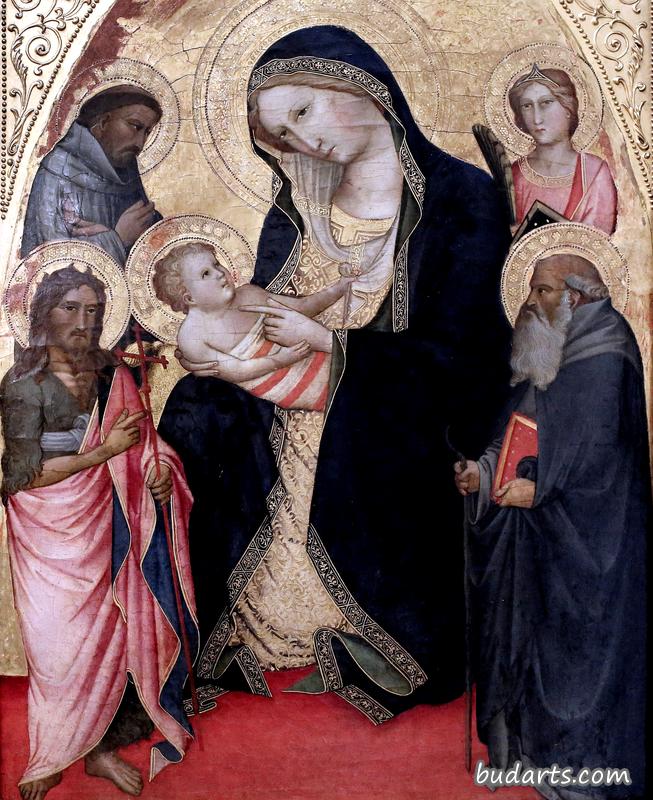 圣母与圣徒施洗圣约翰，弗朗西斯和安东尼的孩子