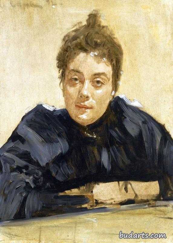 艺术家玛丽亚·瓦西里耶夫娜·雅库奇科娃肖像