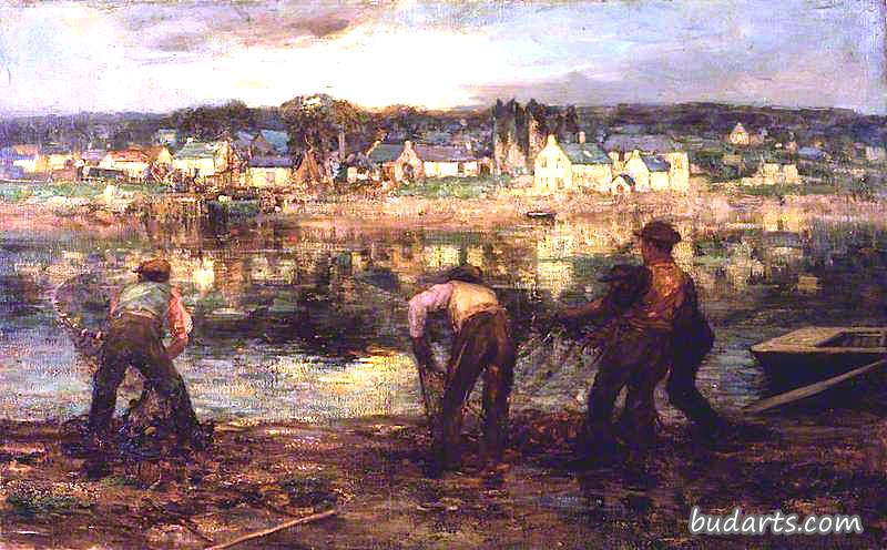 Salmon Fishers on the Dee at Kirkcudbright