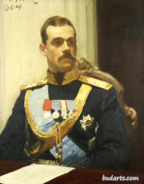 国务委员米哈伊尔·阿列克山德罗维奇·罗曼诺夫大王子画像习作